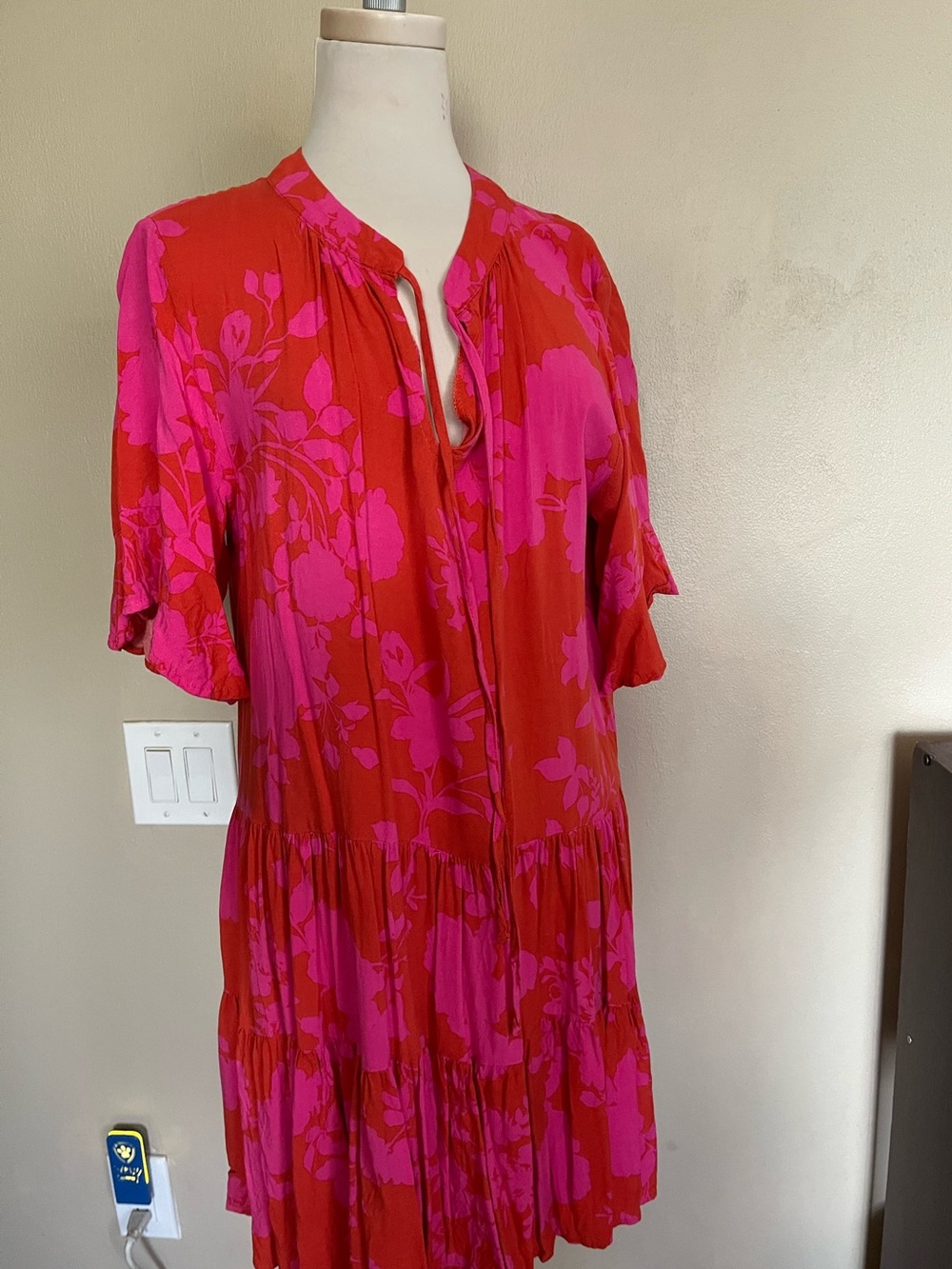 Petal & Pup Pink and Coral Floral Dress